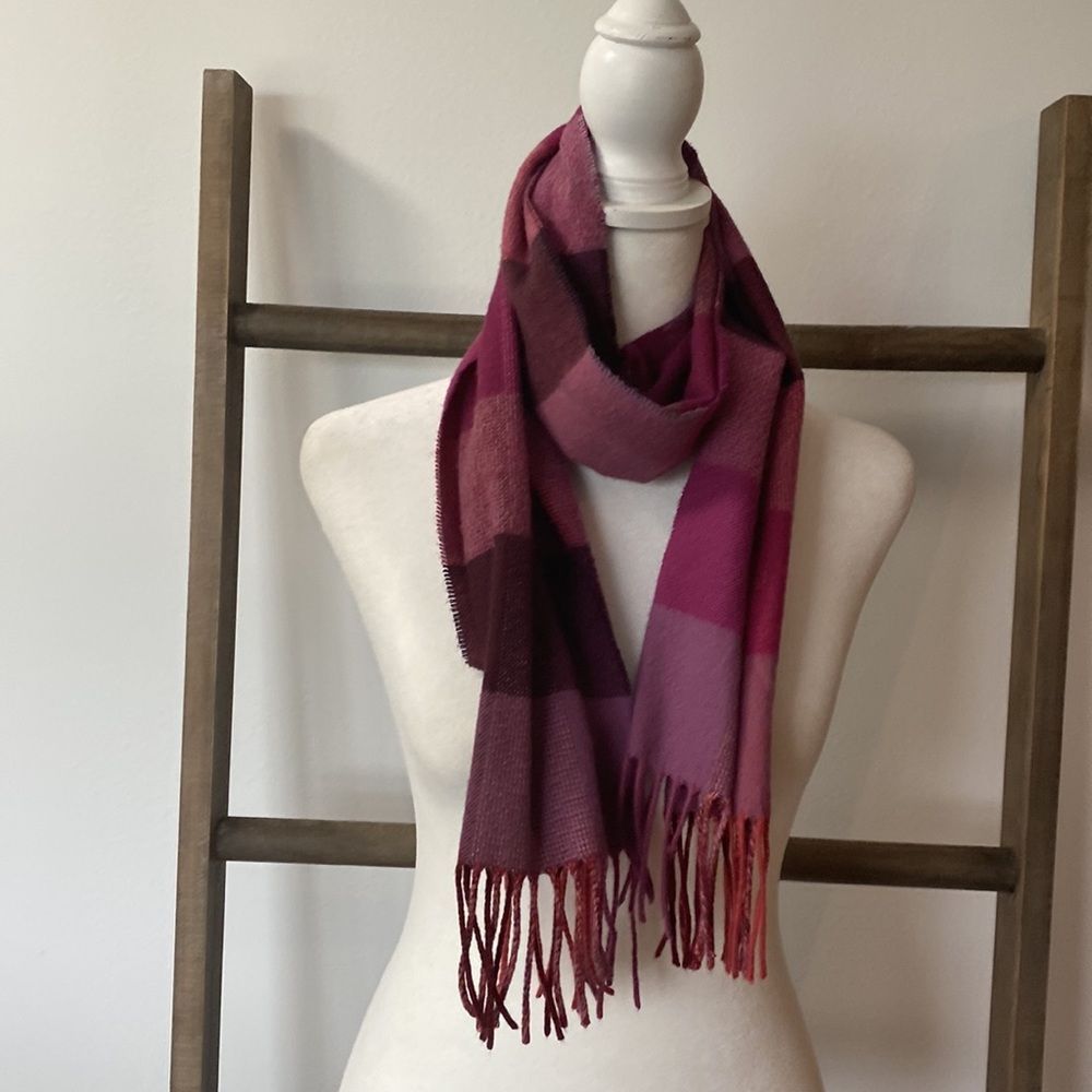 Pink plaid Scarf